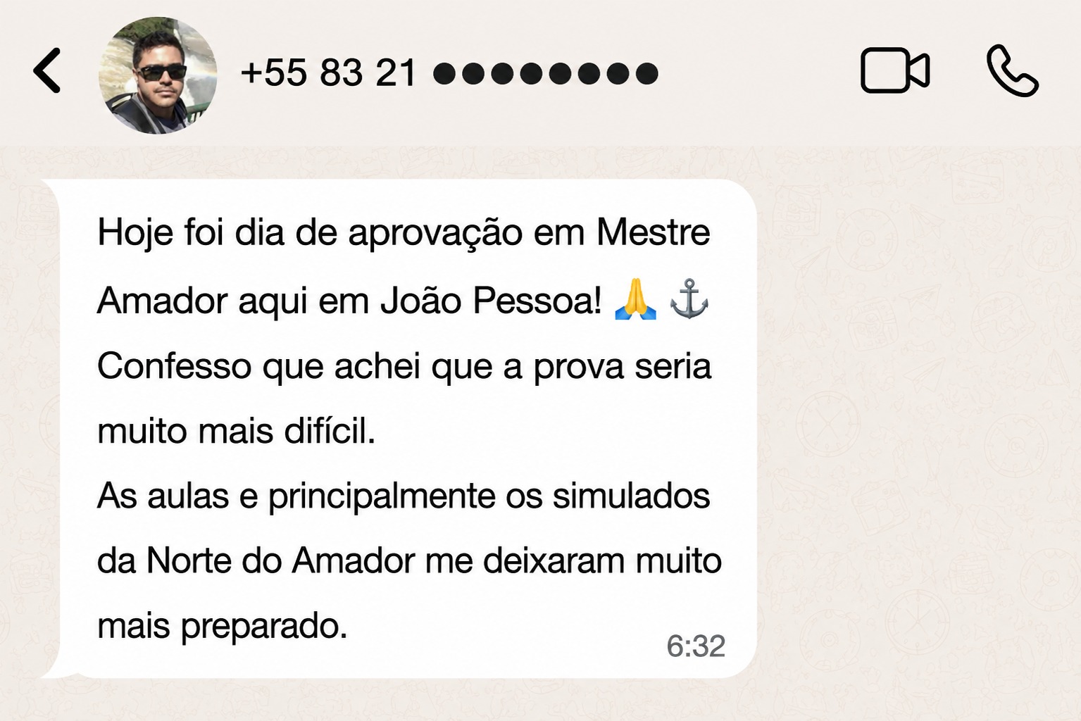 Depoimento de aluno aprovado 6