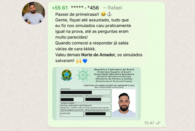 Depoimento de aluno aprovado 11
