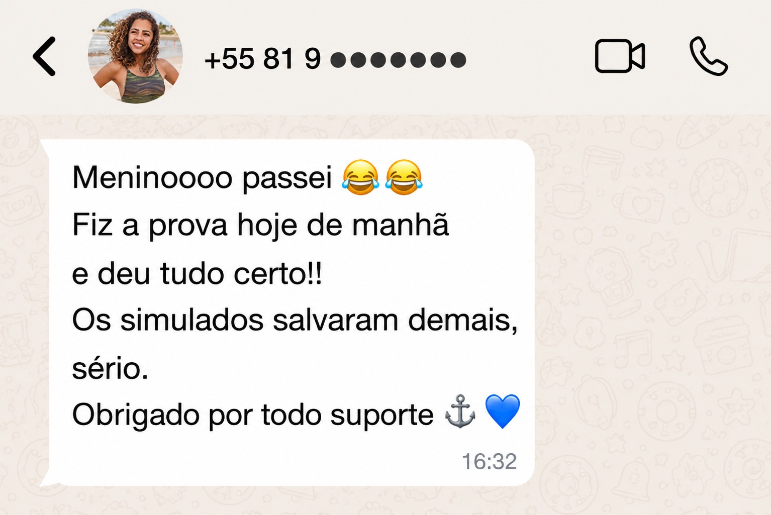 Depoimento de aluno aprovado 2